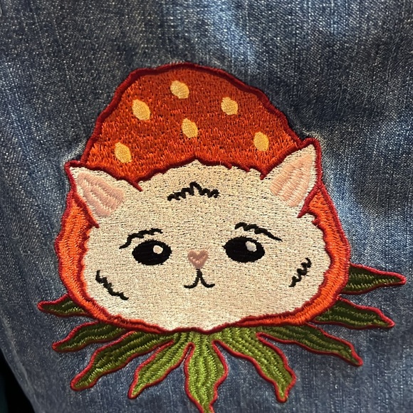 Dangerfield cat embroidered  jeans size  8 - Picture 3 of 7